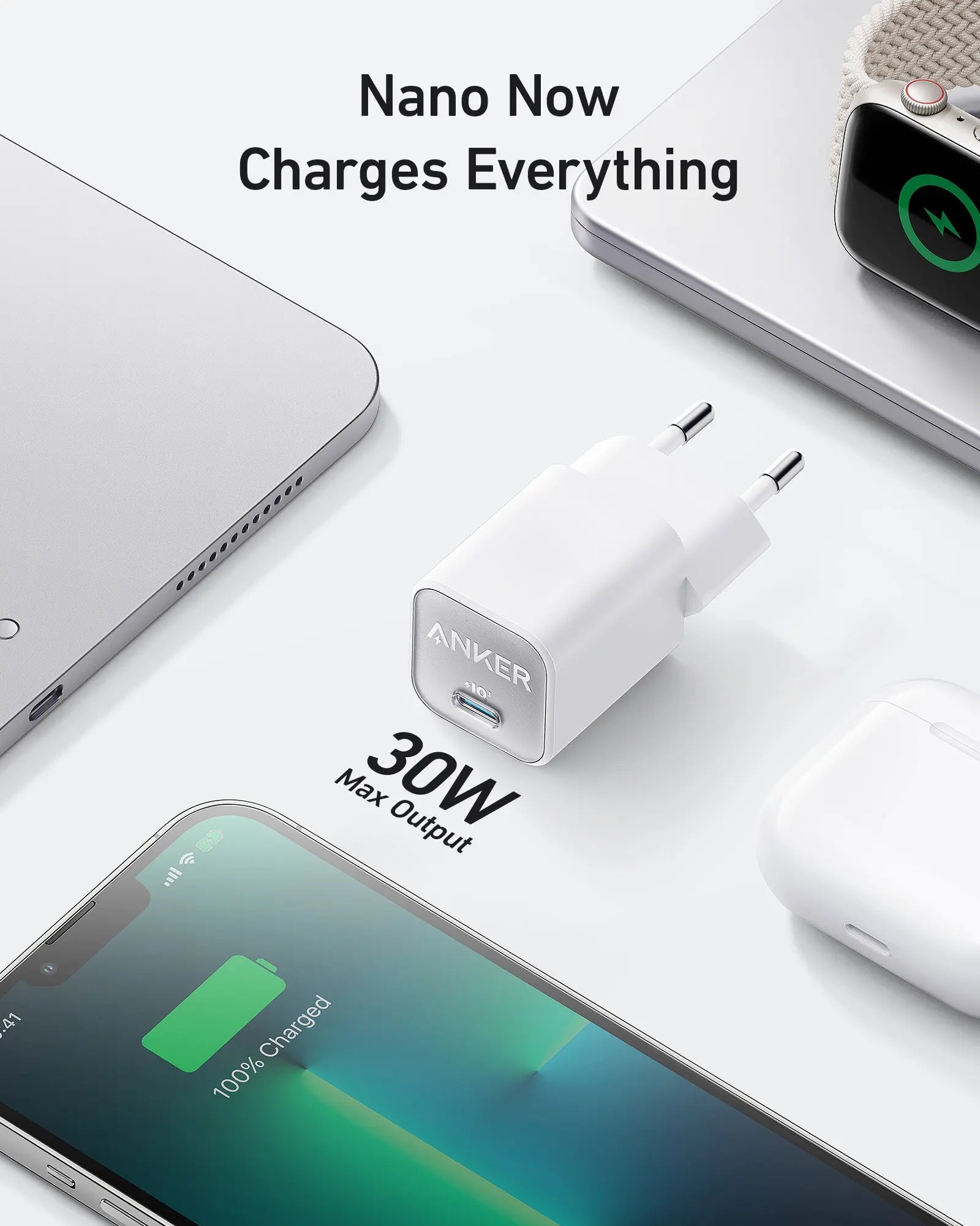 Anker Nano 3 GaN Fast Charger, 30W