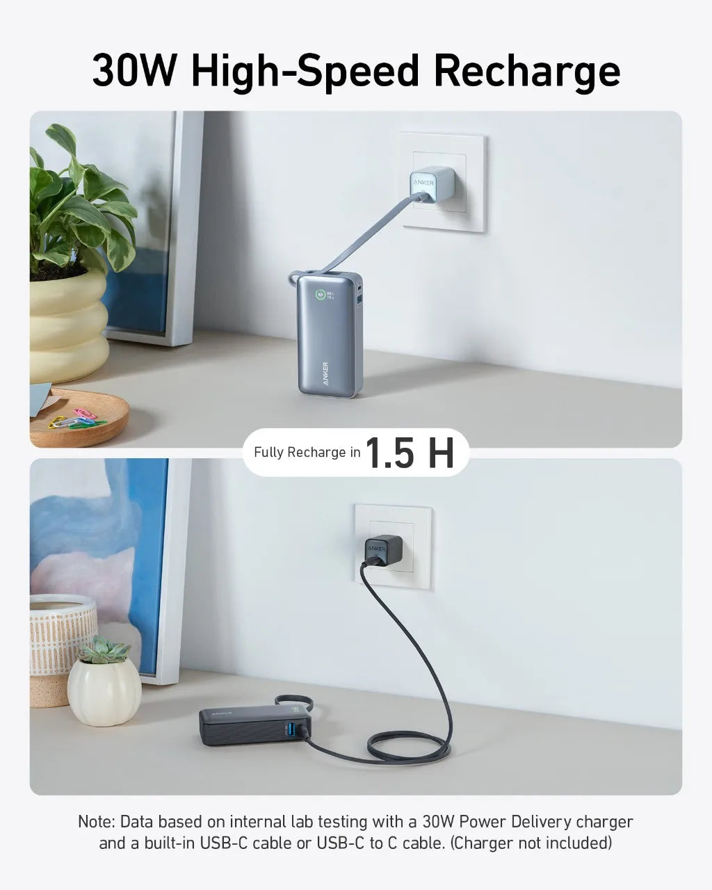 Anker Nano Power Bank 10.000mAh, 30W