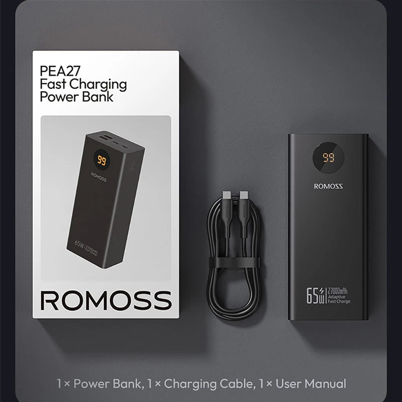 Romoss PEA27S PRO Power Bank 27.000mAh, 65W
