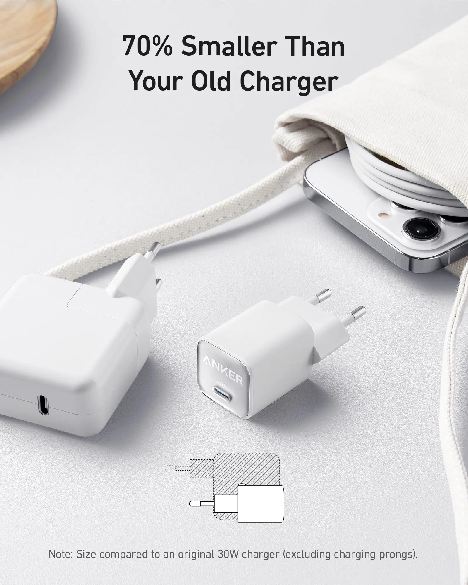 Anker Nano 3 GaN Fast Charger, 30W